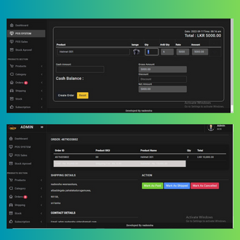 RCR point of sale system